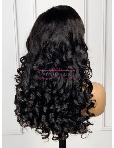 Perücke 13x4 Loose Body Wave Perücken Wik - mit fast doppelt gezeichnetem Effekt und maximalem Remy -Haarvolumen français