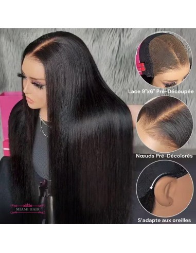 Miami Hairflex 6x4 Straight HD -Perücke 250% à prix réduit toute l'année